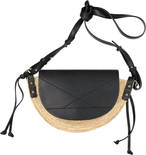 Mango Damen Capelo Umhängetasche schwarz