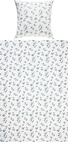 Erwin Müller Bettwäsche Single-Jersey blau Größe 1x 155x220 cm + 1x 80x80 cm