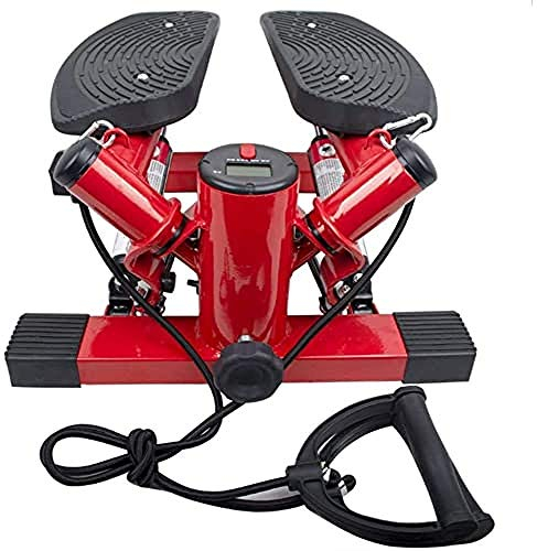 FFitness Unisex – Erwachsene Swing Stepper with Rope, rot, Media