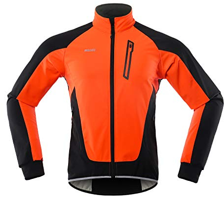 Lixada Herren Fahrradjacke, wasserdicht, winddicht, Thermofleece, Fahrrad, Jersey, MTB, Fahrrad, Reiten, Rennen, Herbst, Winter, Jacke, Mantel, geeignet für Radfahren, Laufen, Bergsteigen