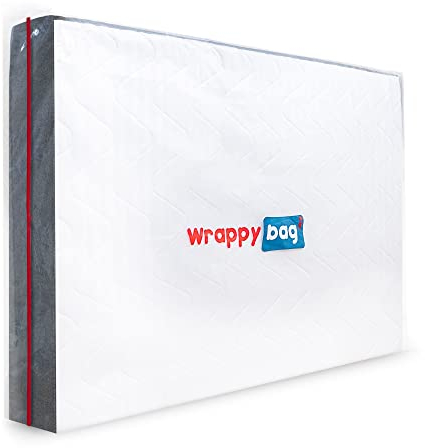 WRAPPYBAG – Protective Plastic Mattress Case — Double Size — Waterproof, Anti-Tear Storage Bag — for House Moves, Storage and Transport (55 x 80)