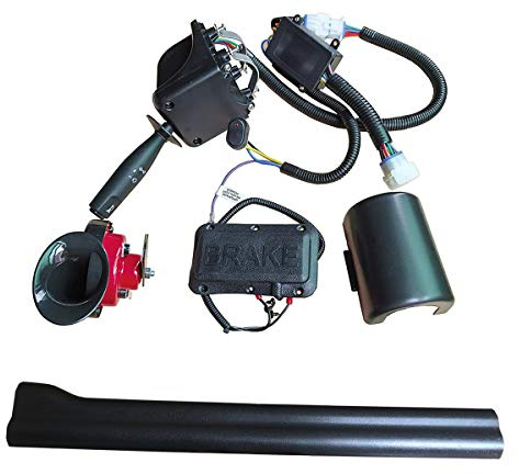 Dr.Acces Golfwagen-Blinker-Set mit Hupen-Bremslichtschalter, 9-poliger Stecker-Upgrade-Kabelbaum – 12 V für Club-Auto, EZGO, Yamaha
