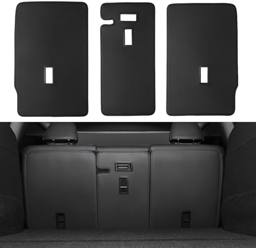 BASENOR 2024 Verbesserte Rückenlehnenabdeckung für die zweite Sitzreihe des Tesla Model Y, Allwetter-Rücksitzschutz, Rückenlehnenabdeckung, Haustiermatte für 2020-2024 5-Sitzer Model Y, 3 Stück