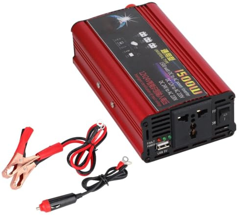 Inversor de corriente del coche 1500W Convertidor de cargador USB Adaptador de onda sinusoidal modificada DC 12V / 24V a AC 220V for inversor 12v 220v onda pura,inverter 12v 220v onda pura 2000w,trans