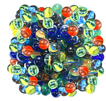 100xGlasmurmeln für Kinder,Traditionelle kleine Murmeln sortiert,Beutel mit Murmeln,farbige Murmeln,Verwendung für Kunst und Handwerk,Partytütenfüller