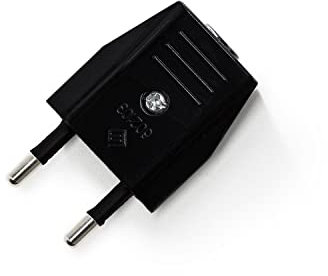 Fiche Européenne Creative Plug 2 pôles 10A - Noir
