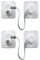 AOSITE Child Winodw Lock Self-Adhesive 2 Pieces Drawers Child Lock Cabinet Lock with Key Fridge Lock Cabinet Child Lock for Door Cabinets No Drilling Required White