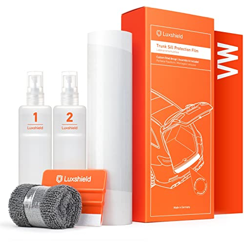 Luxshield Ladekantenschutz Folie für VW Caddy 5 (V) SB I 2020-2025 - Stoßstangenschutz, Kratzschutz, Lackschutzfolie - Transparent