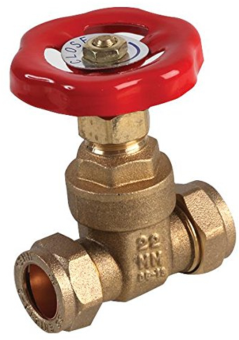 [UNBRANDED] VGE Messing-Absperrventil, 22 mm | Armaturen Eisenrohr, 10020114