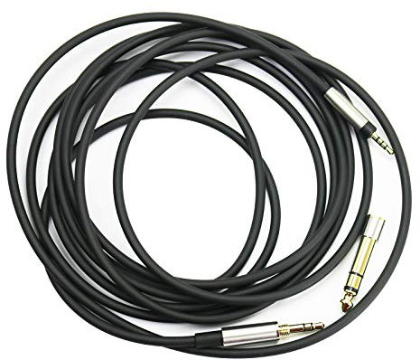 HansnBy Câble audio de rechange avec adaptateur de 6,35 mm compatible avec casque Bose 700, QuietComfort 25, QuietComfort 35, QC25, QC35 II, QC35, QC45 3 m