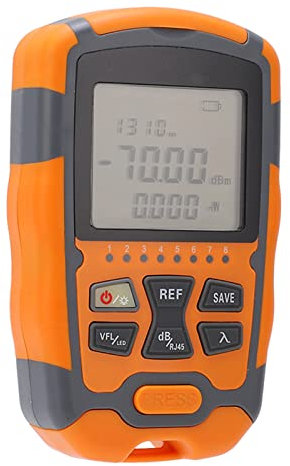 Optic Cable Tester, Mini Fiber Optical Power Meter ‑70~+10dbm 15MW Auto Shutdown Portable Fiber Optical Cable Tester for Measurement Network Cable Tester