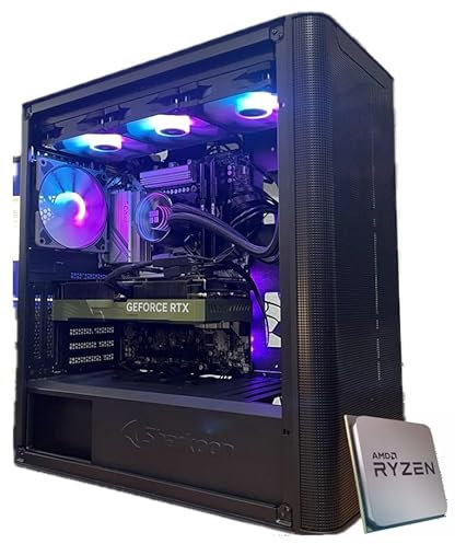 EMCA4 Computer Gaming PC Assemblato Ryzen 9 5900X - RTX 4070 TI SUPER 12GB - RAM 32GB DDR4 3200Mhz - SSD M.2 1TB - Windows 11 Professional RGB - DIssipatore a Liquido 360mm