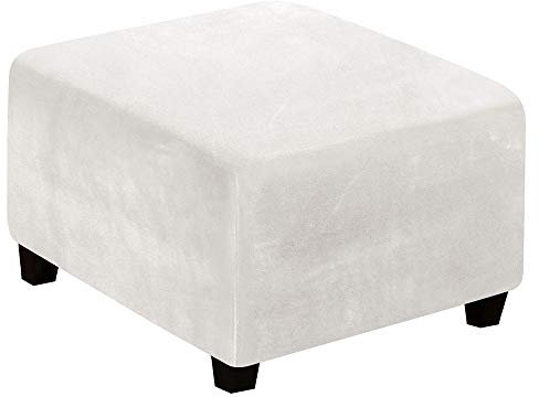 Meigeh Hocker bezug rechteckig hockerbezüge bezug für hocker quadratisch ottomane hocker bezug Ottomane Schonbezug Elfenbein
