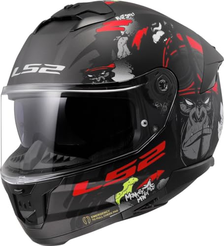 LS2, Integralhelme motorrad STREAM II Angry Monkey, XXXL