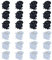 iLamvie Pinze Per Capelli 24 Pezzi,Mini Clip per Capelli,Adatto per Ragazze e Donna,Artigli per Capelli Donna Mollette per Capelli Mini Pinze per Capelli (Nero e Marrone 1.5 cm)