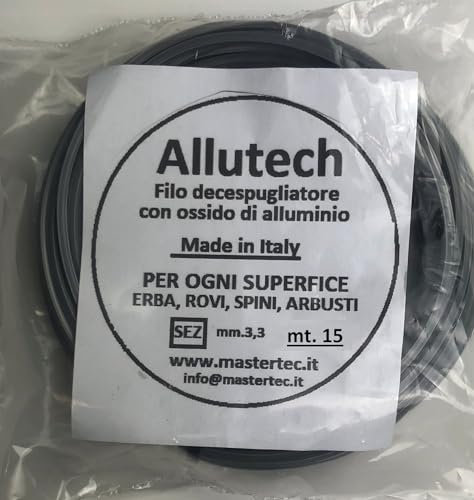 Mastertec 15 mt Filo per Decespugliatori con Ossido di Alluminio