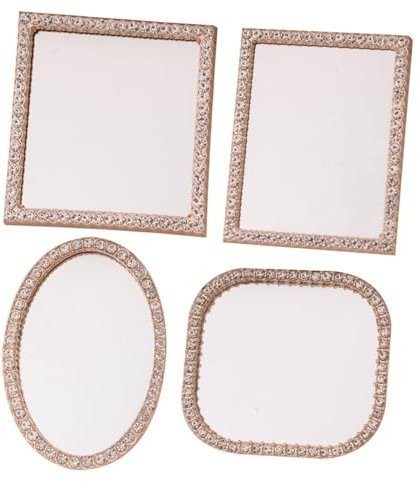 UPKOCH 4stücke Miniatur Spiegel Kleine Dekorative Spiegel Für Puppenhäuser Für Projekte Und Spielzeug Als Wohnaccessoire Oder Foto-Requisite