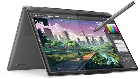 Lenovo Yoga 7 (2 in 1) Notebook Touch 14” OLED WUXGA (1920x1200), AMD Ryzen 7 8840HS, RAM 16GB, 1TB SSD, Scocca in alluminio, WiFi 6E - Grey, Pen