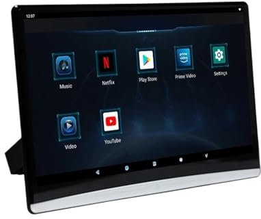 MZZYG Car DVD Player Headrest TV 8K Car Monitor IPS Tablet Touch Screen Multimedia Video Player FM/Bluetooth/Mirror Link/HDMI In Out(3-32GB 10.6 inch)