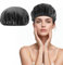 3-Lagige Eindicken Duschhaube,Wasserdichte Große Duschhaube,Verstellbare Damen-Duschhaube,Weiche Frotteefutter Shower Cap für Duschen Spa (Schwarz)