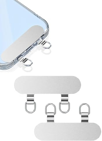 UYRVAPE Handykette Universalpads - Edelstahl Multifunktionales Handy-Lanyard-Patch, Universelle Handykette, Telefon-Patch für die meisten Smartphones, 2pcs