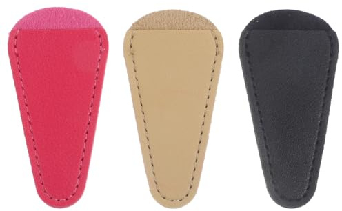 TOVINANNA 3Pcs Leather Scissor Case Set Portable Protective Pouch for Hairdressing Scissors Nail Clippers Eyebrow Trimmers Professional Hairdresser Tool Storage