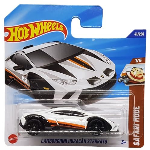 Hot Wheels - Lamborghini Huracan Sterrato - Safari Mode 1/5 - HYW93 - Short Card - Sportwagen - Weiss - Mattel 2025-1:64