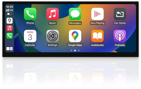 Road Top 12,3 Zoll Autoradio CarPlay für Audi A6/A7 mit MIB2 (2016-2018) | Linux HD Touchscreen, Wireless CarPlay, Android Auto, MirrorLink, CarPlay Bildschirm Upgrade