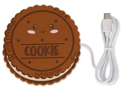 Legami - Calienta Taza, Warm it up, Cookie, Entrada Type-C, 10 x 10 cm, de Vinilo, Ideal para Tazas y Vasos con Fondo Plano