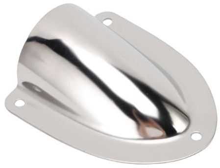 Yosoo Health Gear Boat Clam Shell Vent, 120 X 100 X 35mm Stainless Steel Marine Wire Cable Vent Cover Clamshell Vents for Yachts & Speedboats