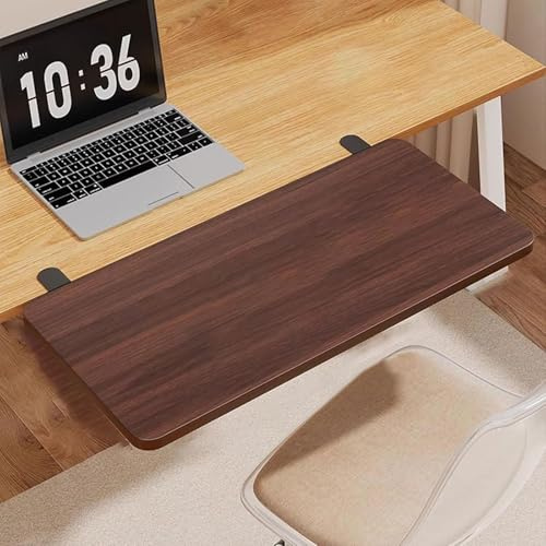 Wooden Keyboard Tray for DeskNo Drill Keyboard SlideOut 40x20cm Desk Exten Enhance Worpace t & Efficiency
