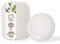 BIOZOYG couvercles gobelet café à emporter Ø 90mm I 50 couvercles pour gobelet en papier en CPLA bioplastique 100% biodégradables, compostables I Trou paille couvercle gobelet plat blanc