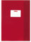 Herlitz Heftumschläge/Hefthüllen Din A4 / Baststruktur (Rot, 5er Pack | A4)