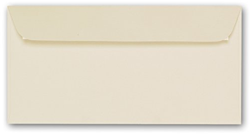ARTOZ 1000x Briefumschläge DIN Lang Chamois 100 g/m² selbstklebend - DL 224x114 mm - Kuvert ohne Fenster - Umschläge mit Haftklebung Abziehstreifen