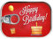 Gespänsterwald® Dosenpost Happy Birthday, Geldgeschenk Verpackung, Geschenkverpackung in Sardinendosen Form, zum Verschicken per Post & Verschenken | inkl. Grußkarte & Aufkleber