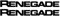 4R Quattroerre.it 17130 Adesivi Jeep Renegade Scritta per Maniglia Portiera, 10 cm, Nero, 2 Pezzi