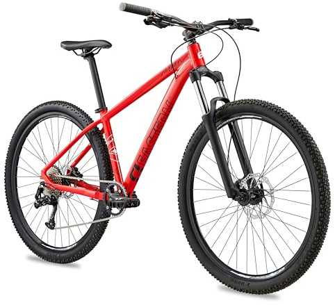 Eastern Bikes Alpaka 29 Leichtgewichts-MTB Mountainbike, 9-Gang, hydraulische Scheibenbremsen, vordere Federung in 4 Rahmengrößen erhältlich (19, Rot)