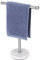 Porte-Serviettes avec Base Lourde en marbre, Porte-Serviettes en Forme de T, autoportant pour comptoir de Salle de Bain, Meuble-lavabo, Acier Inoxydable 304 (Argent brossé)