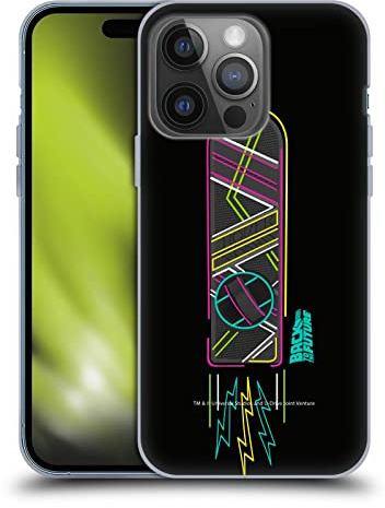 Head Case Designs Offizielle Back to The Future Hoverboard I Zusammengestellte Kunst Soft Gel Handyhülle Hülle kompatibel mit Apple iPhone 14 Pro