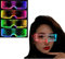 4 Pcs Led Visor Glasses Light Up 7 Colors and 4 Modes, Cyberpunk Glasses for Halloween Cosplay Party Bar Adults