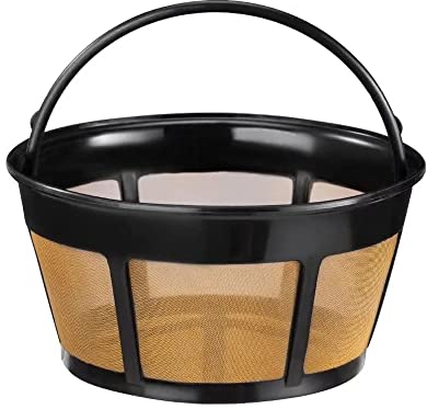 Cesta portafiltro de café, filtro de café, 119 mm, gotero de café de acero inoxidable, reutilizable, sin papel, goteo permanente para oficina en casa