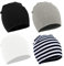 Durio Baby Mütze Jungen Mädchen Unisex Babymütze Kleinkind Wendemütze Jersey Slouch Beanie Mütze Infant Hut 4er Pack Farbmischung C 1-4 Jahre