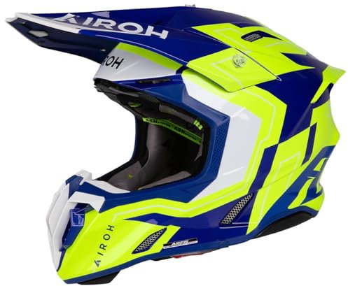 AIROH CASCO OFFROAD TWIST 3 DIZZY BLUE/YELLOW GLOSS S