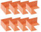 sourcing map 8pcs Inside Waterproofing Corner Shower Seamless Corner Cover, Polyethylene Seamless Corner for Bathtub and Steam Room, Orange (Inside)