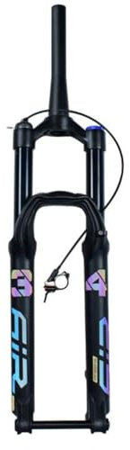 ZECHAO Forcella Ammortizzata Mountain Air, Perno Passante In Lega Di Alluminio 27,5/29 Pollici Escursione Del Freno A Disco 15*100mm Blocco Manuale/corona 140mm Forcelle MTB(Tapered Remote Lock,27.5in