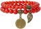 Farfume Chakra Armbänder für Frauen - Kristalle Armband Frauen Natürliche Edelsteine Yoga Reiki - Ein Satz von Doppel-Armbänder（Roter Achat & LifeTree（Mittel）