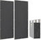 Outsunny Lot de deux housses de protection pour range bûches, housses pour porte-bûches de bois de chauffage, pour support de bois de chauffage XXL 185 x 70 x 185 cm, toile Oxford 600D, noir