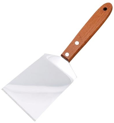 HAJHI Rutschfest Holz Griff Tortenheber Zuschnitt Transfer Tiramisu Toast Lasagneheber Rand Dünn Hängebar Lagerung Kuchenheber Braten Steak Festivals Bankette(1pcs)