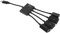 Micro USB Hub Ports Otg Adapter Portable Data Hub for Smartphones and Tablets Connect USB Flash Drives Lightweight and Easy to Carry for Go Use