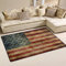Anti-Rutsch-Teppich mit USA-Flaggen-Motiv von Naanle im Vintage-Stil, für Wohnzimmer, Esszimmer, Schlafzimmer, Küche, 50 x 80 cm, Polyester, multi, 100 x 150 cm(3' x 5')